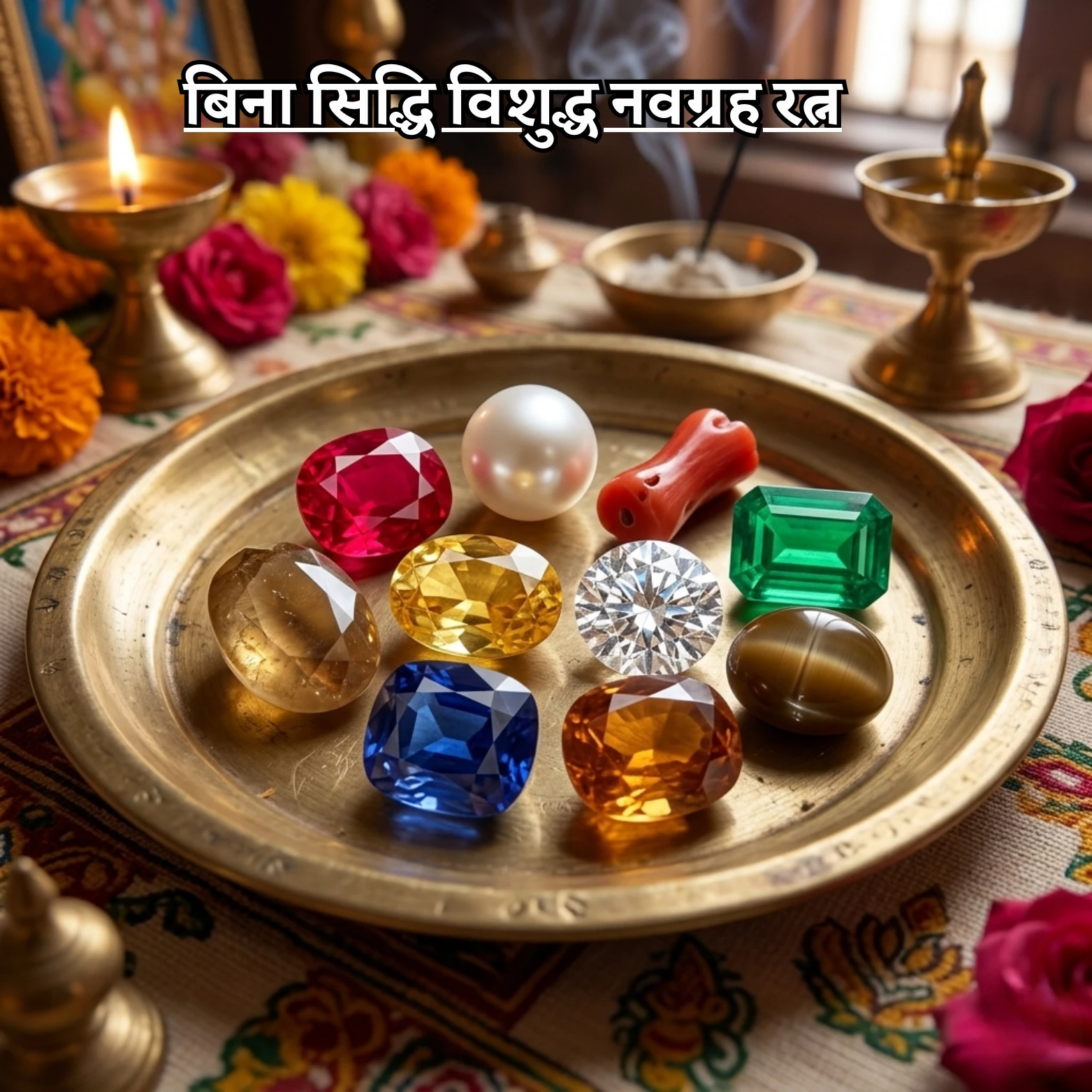 बिना सिद्धि विशुद्ध नवग्रह रत्न